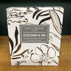 Coconut &amp; fig scented candle-Gisela Graham
